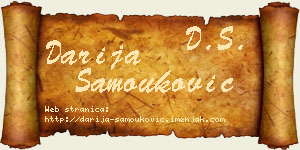 Darija Samouković vizit kartica